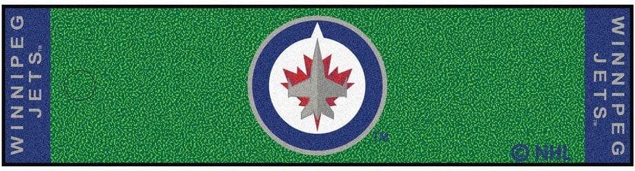 NHL Winnipeg Jets 1 ft. 6 in. x 6 ft. Indoor 1-Hole Golf Practice Putting Green