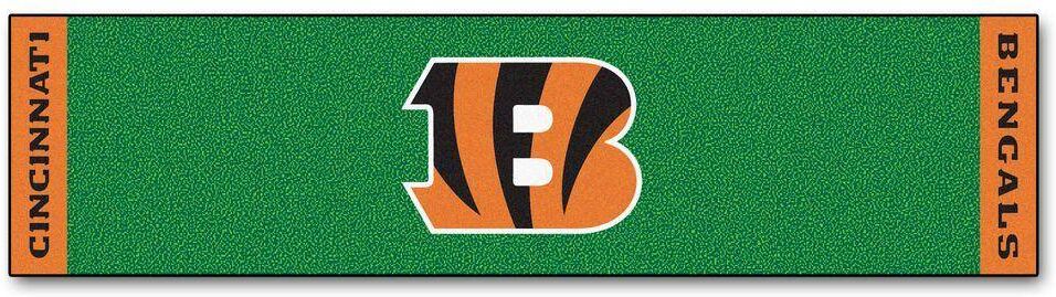 NFL Cincinnati Bengals 1 ft. 6 in. x 6 ft. Indoor 1-Hole Golf Practice Putting Green