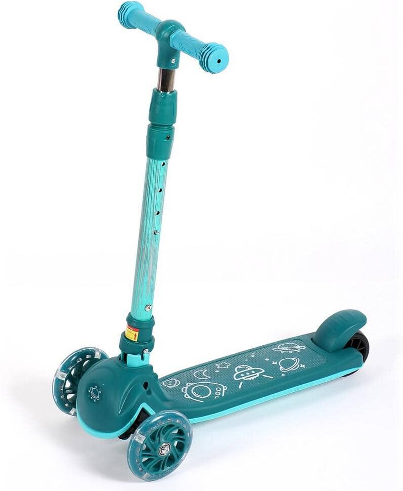 ITOPFOX Kick Scooter for Kids, Wheel with Brake, Adjustable Height Handlebar, light-weight, Aged 3 to 10, Wide Standing Board