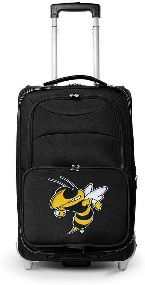 Denco NCAA Georgia Tech 21 in. Black Carry-On Rolling Softside Suitcase