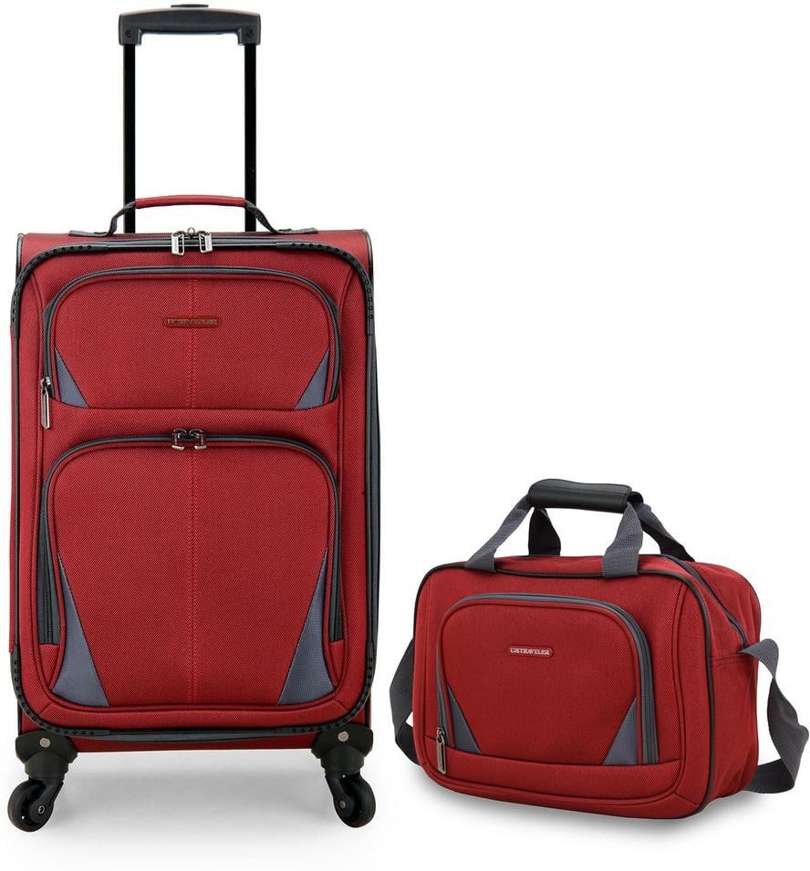 U.S. Traveler Forza Red Softside Rolling Suitcase Luggage Set (2-Piece)