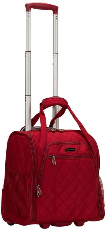 Rockland Red Melrose Wheeled Under seat Carry-On