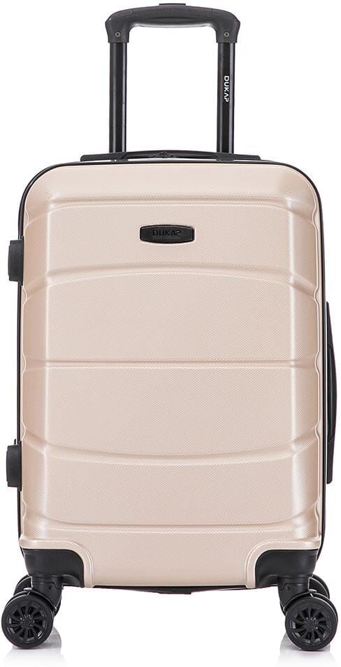 DUKAP Sense Lightweight Hardside Spinner Luggage 20 in. Carry-On Champagne