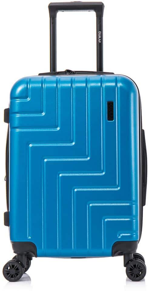 DUKAP Zahav Light-Weight 20 in. Teal Hardside Spinner Luggage Roller Suitcase