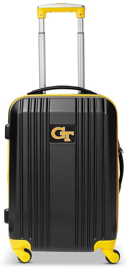 Denco NCAA Georgia Tech 21 in. Yellow Hardcase 2-Tone Luggage Carry-On Spinner Suitcase