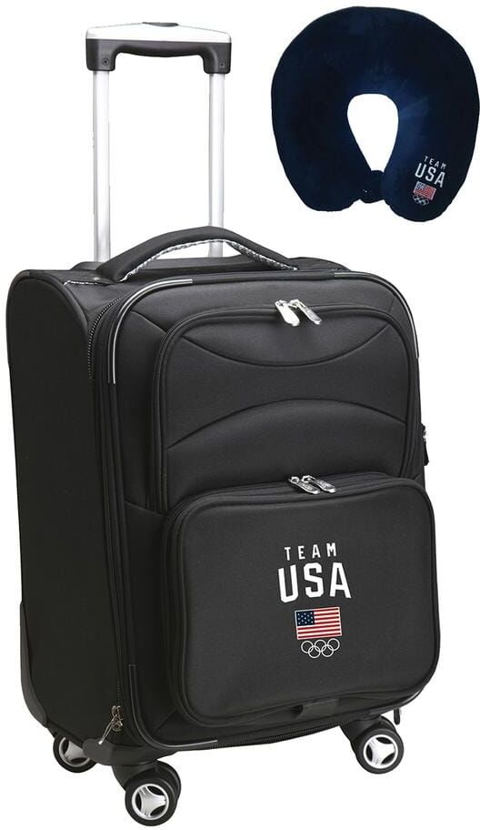 Mojo Olympics Team USA Olympics Luggage Carry-On 21 in. Softside Nylon Spinner