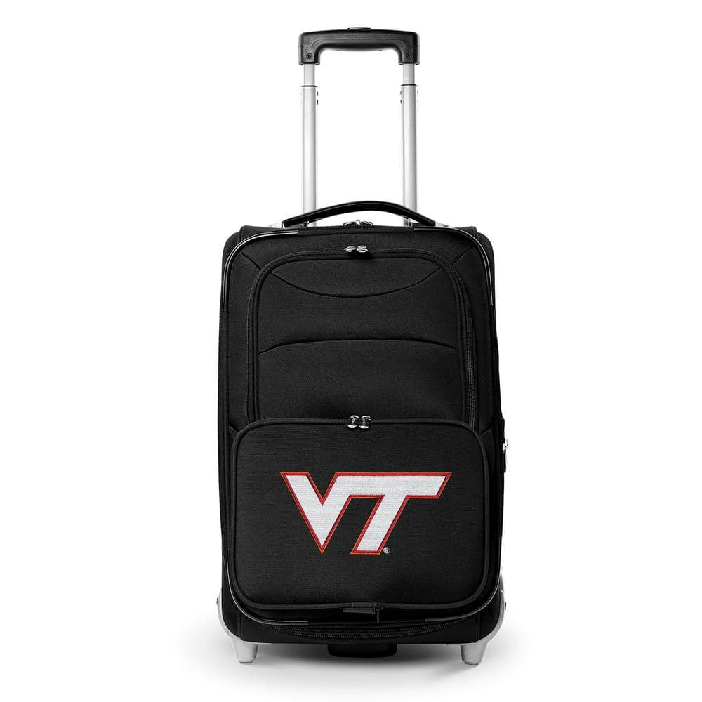 Denco NCAA Virginia Tech 21 in. Black Carry-On Rolling Softside Suitcase