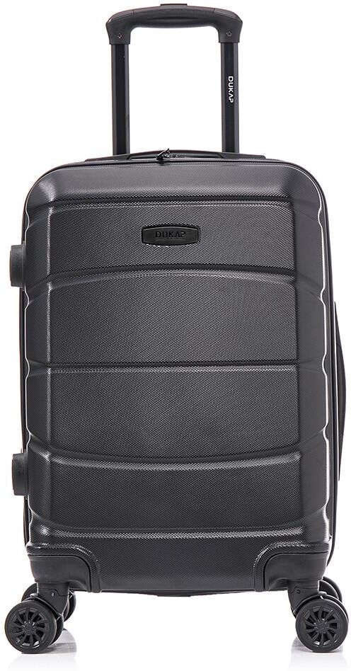 DUKAP Sense Lightweight Hardside Spinner Luggage 20 in. Carry-On Black