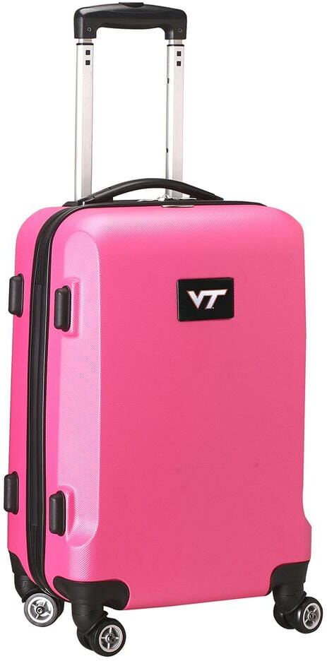 Denco NCAA Virginia Tech 21 in. Pink Carry-On Hardcase Spinner Suitcase