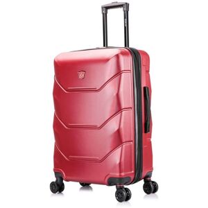 DUKAP Zonix 26 in. Wine Lightweight Hardside Spinner Suitcase