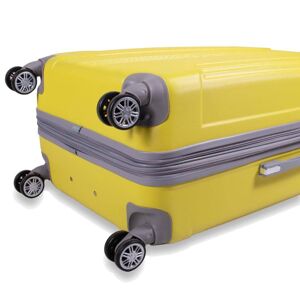 American Green Travel Denali 20 in. Yellow Expandable Hard Side Carry-on Suitcase Luggage