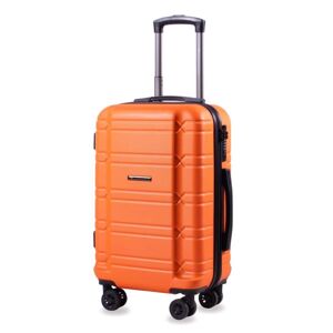 American Green Travel Allegro S 20 in Orange Carry on Luggage TSA Anti-Theft Rolling Suitcase