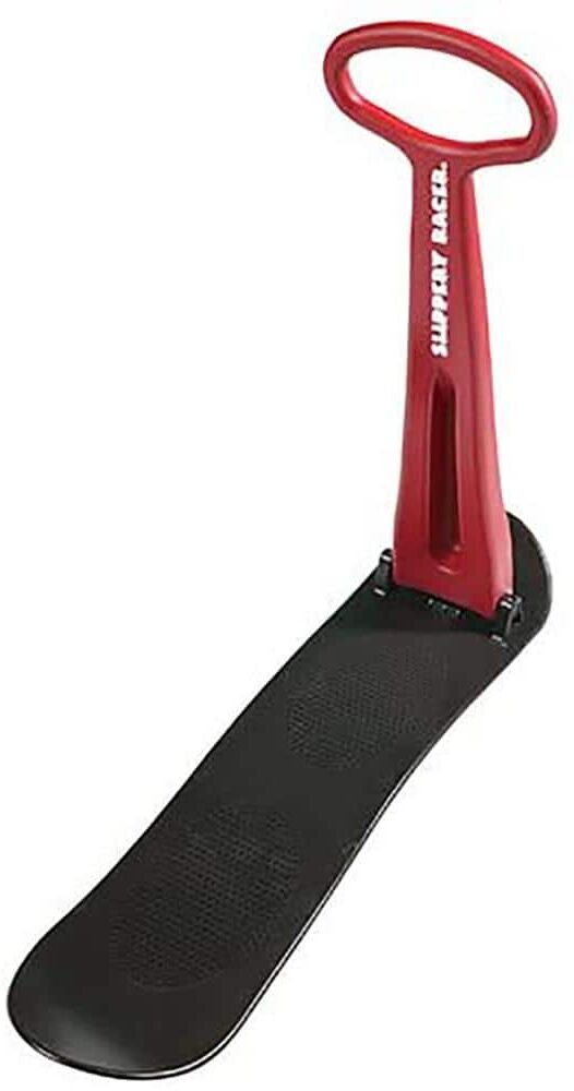 Slippery Racer Downhill Kids Foldable Outdoor Winter Ski Scooter Snow Sled in Red