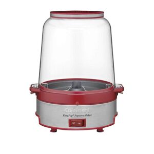 Cuisinart 500-Watt 4 oz. Red Stainless Steel Countertop Popcorn Machine, Stainless/Red