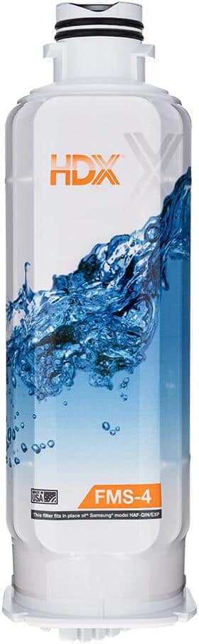 HDX FMS-4 Premium Refrigerator Water Filter Replacement Fits Samsung HAF-QIN/EXP