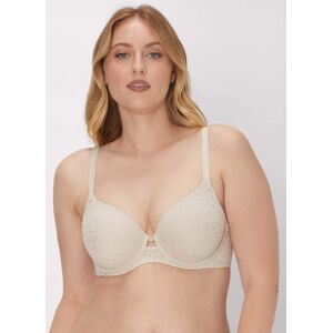Maidenform One Fab Fit Custom Lift Underwire Bra Beige Bisque Lace 40C Women's Maidenform One Fab Fit Custom Lift Underwire Bra Beige Bisque Lace 40C Women's