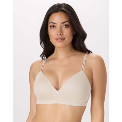 Maidenform Everyday Luxe Wireless T-Shirt Bra Beige Bisque 34B Women's Maidenform Everyday Luxe Wireless T-Shirt Bra Beige Bisque 34B Women's