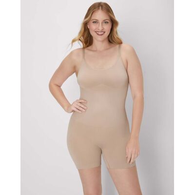 Maidenform Seamless Mid-Thigh Tummy Control Shapewear Bodysuit Evening Blush M Women's Maidenform Seamless Mid-Thigh Tummy Control Shapewear Bodysuit Evening Blush M Women's