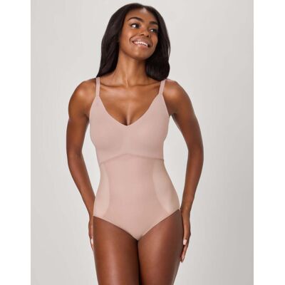 Maidenform Sculpting Shapewear Bodysuit, Extra Firm Evening Blush 2XL Women's Maidenform Sculpting Shapewear Bodysuit, Extra Firm Evening Blush 2XL Women's