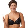 Maidenform Comfort Devotion Your Lift Underwire Bra, Convertible Straps Black/Evening Blush 36B Women's