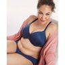 Maidenform One Fab Fit Everyday Modern Demi Underwire Bra Navy Eclipse 40D Women's