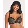 Maidenform Push Up & In Underwire Bra Black/Body Beige Lace 34B Women's