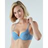 Maidenform Push Up & In Underwire Bra Denim Jacket Blue 36B Women's