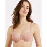 Maidenform Push Up & In Underwire Bra Sheer Pale Pink/Rose Gold 36C Women's