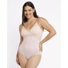 Maidenform Lace Bodysuit Shapewear Sandshell L Women's