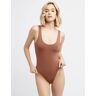 Maidenform M Smoothing Seamless Bodysuit Bronzed Chestnut L Women's