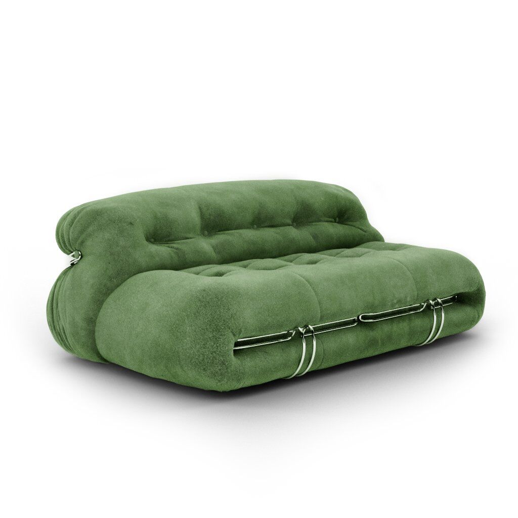 1 Soriana Sofa / Two Seater - Classic Suede-Moss