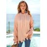 unsigned Asymmetric Hem Hooded Collar Long Sleeve Sweater