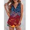 unsigned Paisley Print V Neck Button Detail Tank Top