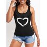 unsigned Black Strappy Scoop Neck Tank Top