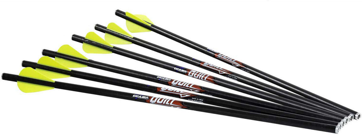 Excalibur Quill 16.5 Carbon Arrows, 6 Pack