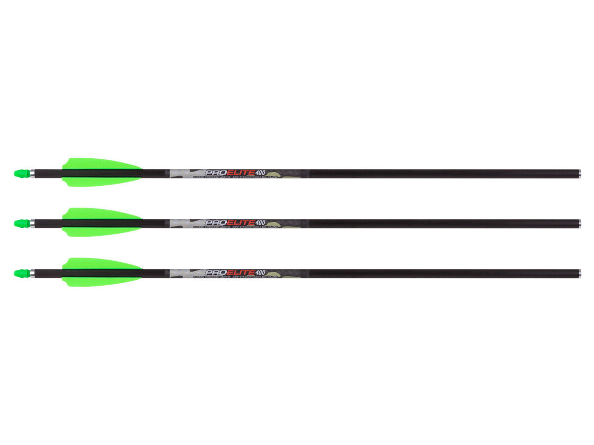 TenPoint Crossbows TenPoint Lighted Pro Elite 400 Alpha-Blaze Carbon Arrows, 3 Pack