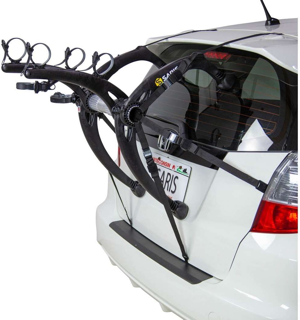 Saris Bike Racks, Bones Trunk, Bike Rack for Car Mounts 2 Bikes, Black