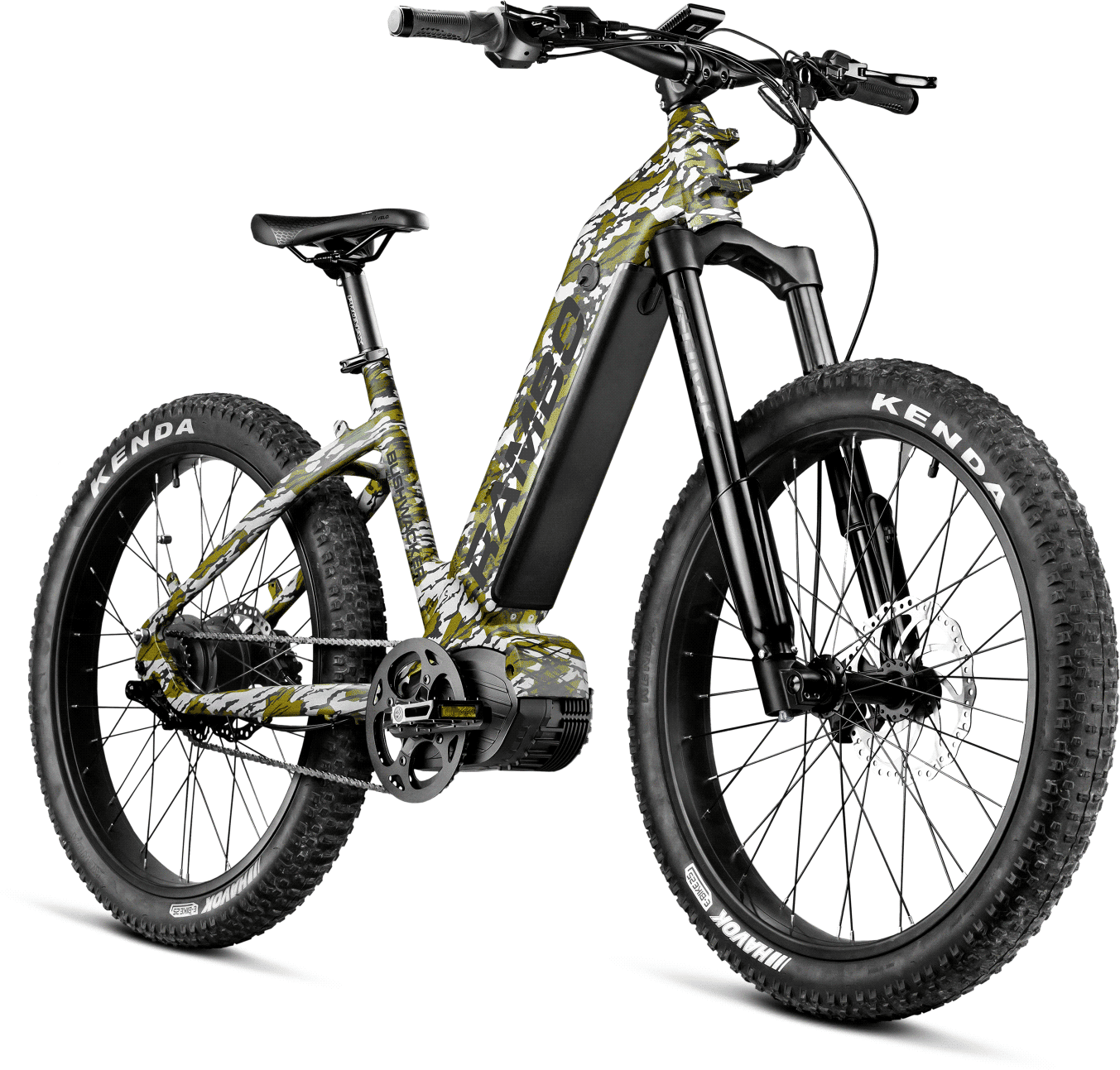 Rambo eBikes Rambo The Bushwacker 2.0 750W Step-Thru-OD Green