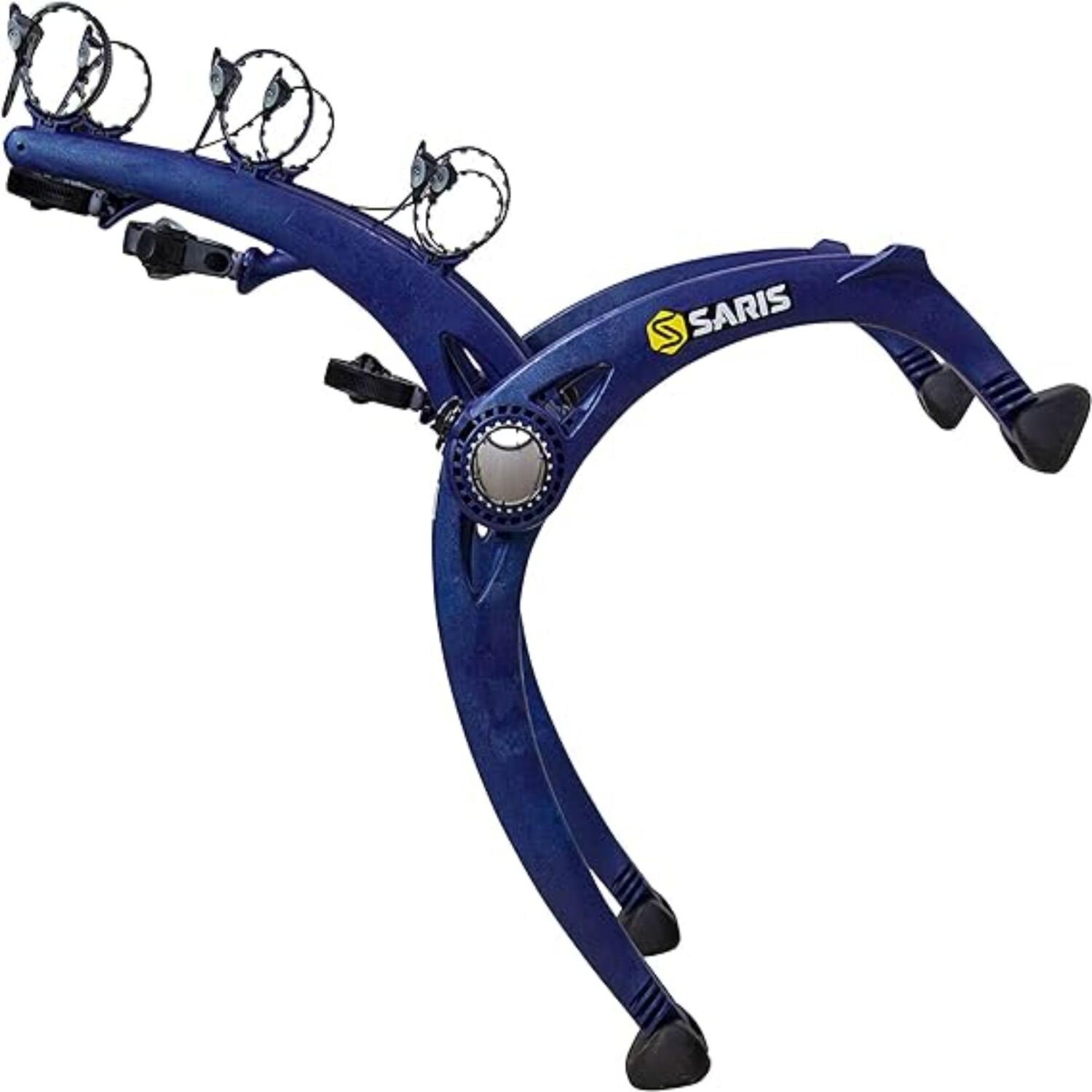 Saris Bones EX Trunk Bike Rack Carrier, Mount 3 Bikes, Blue