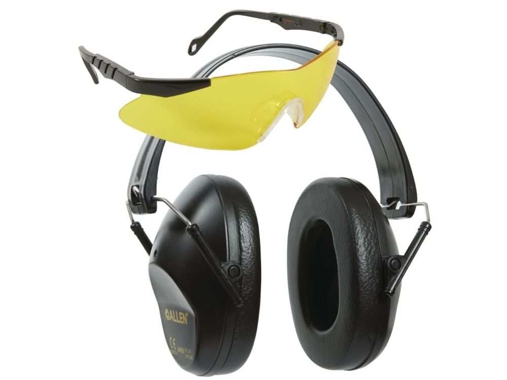 Allen Company Allen Reaction Shooting Earmuffs & Safety Glasses Combo, Black