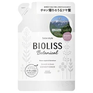 Kose - Bioliss Botanical Smooth & Sleek Conditioner 340ml Refill  - Cosmetics