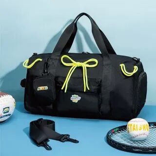 Rikaoli Plain Gym Bag Black - One Size  - Accessories