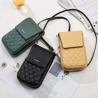 lunacove Quilted Mobile Phone Crossbody Bag  - Accessories