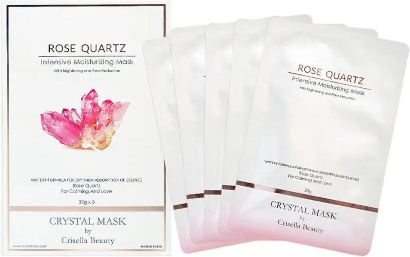 Crystal Mask - Rose Quartz Intensive Moisturizing Mask Set 5 pcs  - Cosmetics