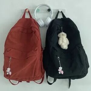 Bolso Plain Canvas Backpack  - Accessories