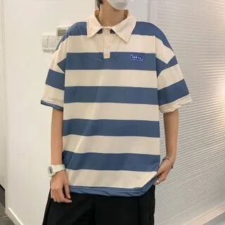 Whyessa Striped Polo Shirt  - Mens