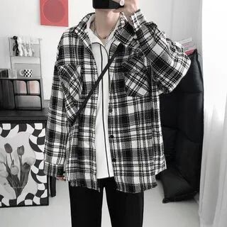 Mister Fude Long-Sleeve Plaid Shirt  - Mens