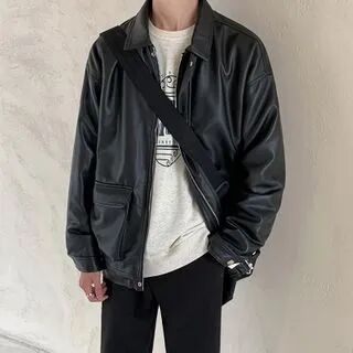 Meirin Faux Leather Jacket  - Mens