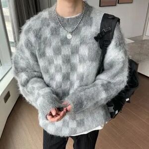 Jemini Plaid Fleece Sweater  - Mens