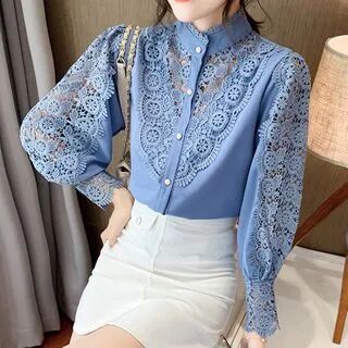 PERFASHIONIST Lace Blouse  - Womens